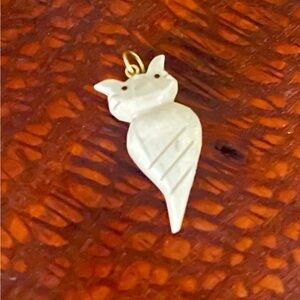 Vintage Bone Carved Pendant
